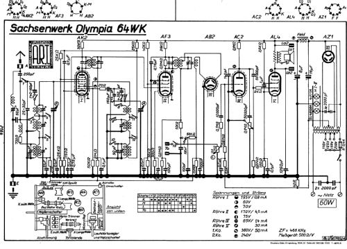 Olympia 64WK; Sachsenwerk bis 1945 (ID = 2440885) Radio