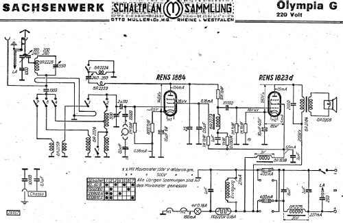 Olympia G; Sachsenwerk bis 1945 (ID = 3050000) Radio