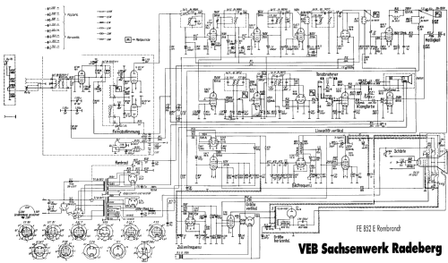 Rembrandt FE852E; Sachsenwerk Radeberg (ID = 154839) Televisión