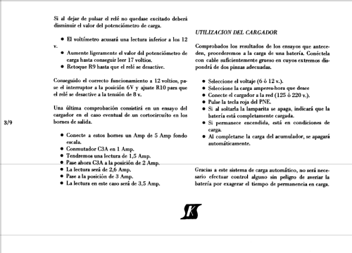 Cargador automático de baterías de 6 a 12 v. SK-3 ; Sales-Kit; Barcelona (ID = 1853864) Kit