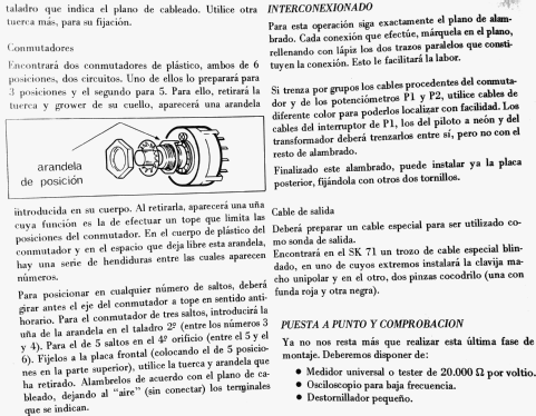 Generador de BF SK-71 / 1975; Sales-Kit; Barcelona (ID = 2511200) Equipment