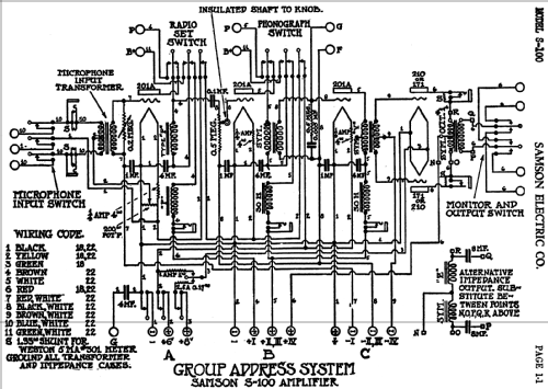 S-100 ; Samson Electric Co., (ID = 444242) Ampl/Mixer