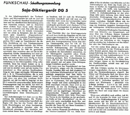 Diktiergerät DG5; Sander & Janzen; (ID = 511904) Sonido-V