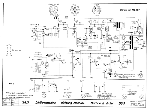 Diktiergerät DG5; Sander & Janzen; (ID = 2637172) Sonido-V