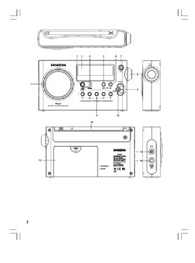 AM/FM Digital Rechargeable Portable Radio PR-D7; Sangean; Chung Ho (ID = 2923815) Radio