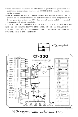 Multimeter CT-330; Sansei Electronics (ID = 2883611) Equipment