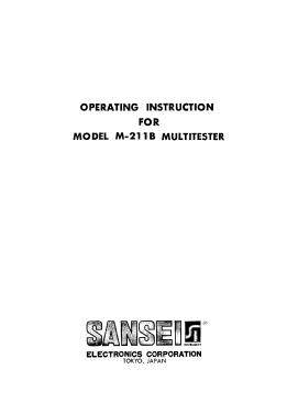 Multimeter M-211B; Sansei Electronics (ID = 2883616) Equipment