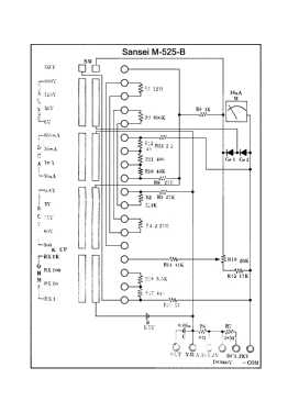 Multimeter M-525B; Sansei Electronics (ID = 2883632) Equipment