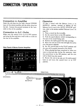 2-Speed Belt-Drive Automatic Turntable SR-2050C; Sansui Electric Co., (ID = 2806564) R-Player