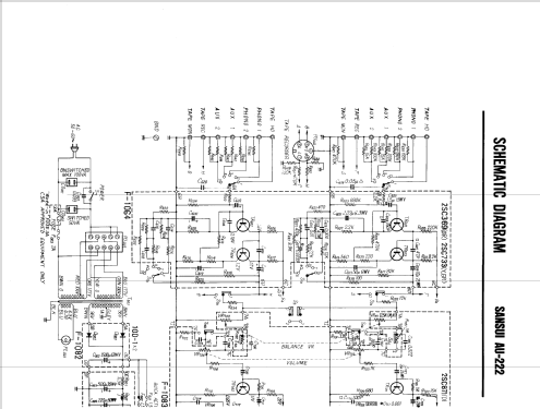 Stereophonic Amplifier AU-222; Sansui Electric Co., (ID = 908031) Verst/Mix