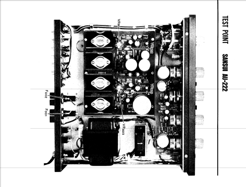 Stereophonic Amplifier AU-222; Sansui Electric Co., (ID = 908061) Ampl/Mixer