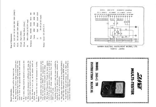 Multimeter 360-GTR; Sanwa Electric (ID = 2175399) Equipment