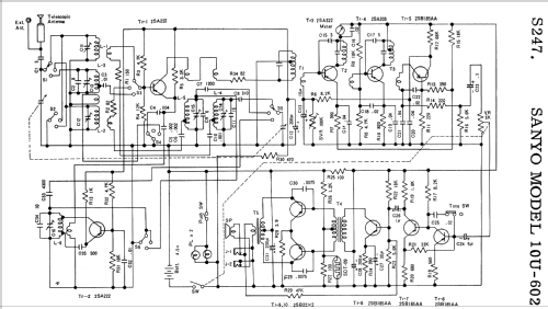 10 Transistor 10U-602; Sanyo Electric Co. (ID = 1294882) Radio