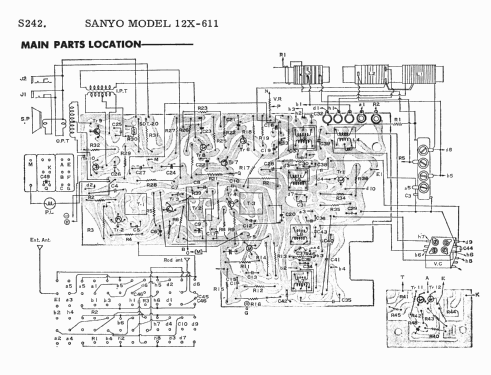 4 Band 12 Transistor 12X-611; Sanyo Electric Co. (ID = 1713432) Radio