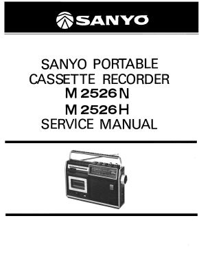 3-Band Portable Radio Cassette Recorder M-2526N; Sanyo Electric Co. (ID = 2983354) Radio