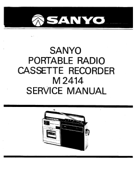 3 Band Stereocast Portable Radio Cassette Recorder M-2414; Sanyo Electric Co. (ID = 2934571) Radio