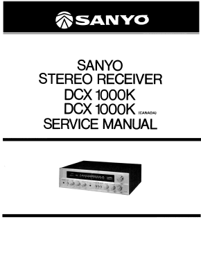 Stereo Receiver DCX-1000K ; Sanyo Electric Co. (ID = 3004244) Radio