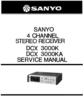 4 Channel Stereo Receiver DCX-3000KA; Sanyo Electric Co. (ID = 3006467) Radio