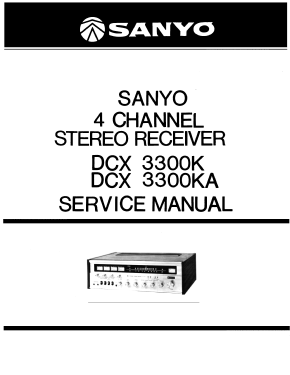 4-Channel Stereo Receiver DCX-3300KA; Sanyo Electric Co. (ID = 3007151) Radio