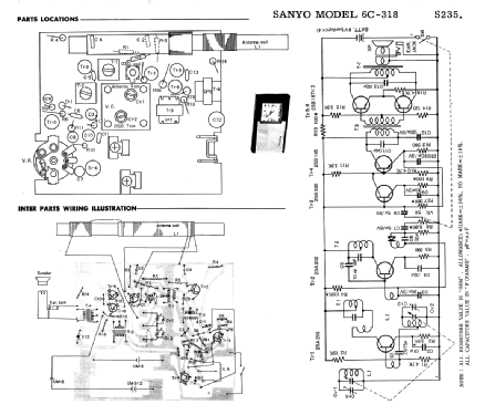 6C-318; Sanyo Electric Co. (ID = 1684672) Radio