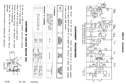 6C-32; Sanyo Electric Co. (ID = 1684674) Radio