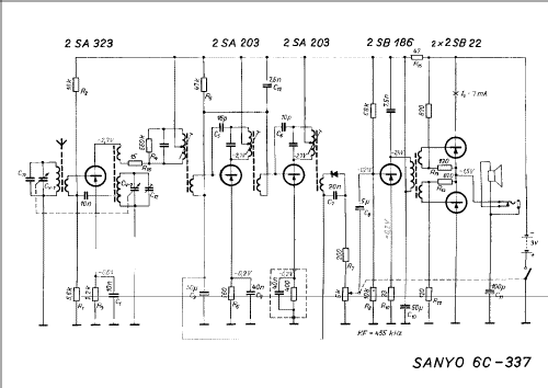 6 Transistor 6C-337 ; Sanyo Electric Co. (ID = 2685506) Radio