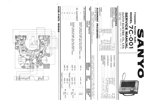 7 Transistor 7C-001 ; Sanyo Electric Co. (ID = 893943) Radio