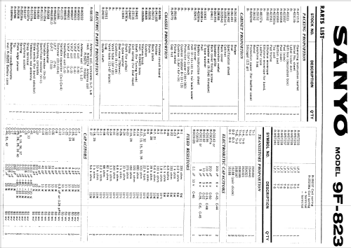 9 Transistor 9F-823; Sanyo Electric Co. (ID = 754760) Radio