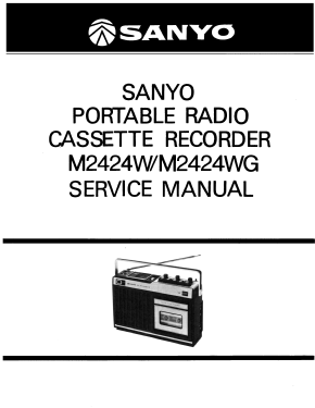 AM-SW Portable Radio Cassette Recorder M-2424WG; Sanyo Electric Co. (ID = 2972595) Radio