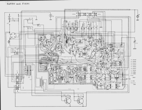 Car Radio F8501; Sanyo Electric Co. (ID = 2931778) Car Radio