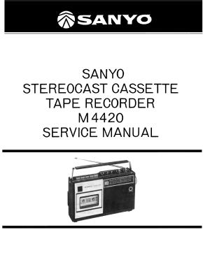 Complete Stereocast Radio/Cassette Recorder M-4420; Sanyo Electric Co. (ID = 2987134) Radio