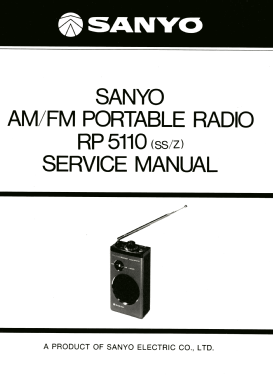 FM/AM Receiver RP5110; Sanyo Electric Co. (ID = 2990335) Radio