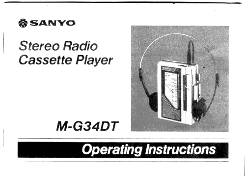 M-G34DT; Sanyo Electric Co. (ID = 1399727) Radio