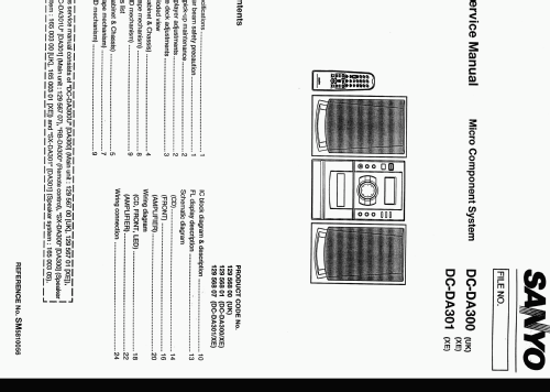 Micro Component System DC-DA300; Sanyo Electric Co. (ID = 2332134) Radio