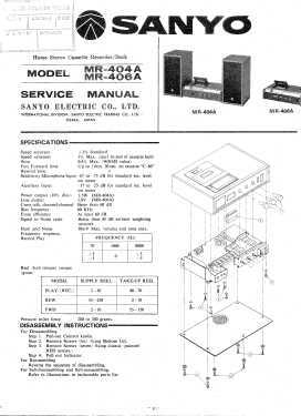 MR-404-A; Sanyo Electric Co. (ID = 2738832) Sonido-V