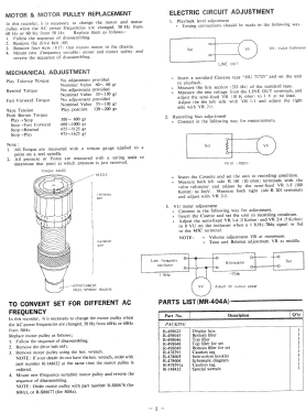 MR-404-A; Sanyo Electric Co. (ID = 2738833) Sonido-V