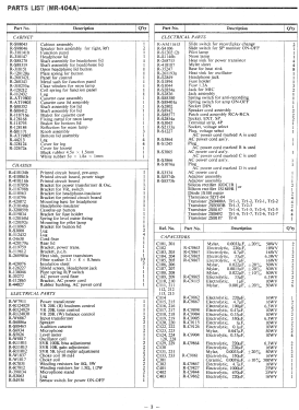 MR-404-A; Sanyo Electric Co. (ID = 2738834) Sonido-V