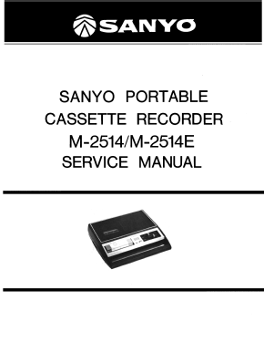 Portable Cassette Recorder M-2514; Sanyo Electric Co. (ID = 2979661) Sonido-V