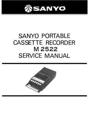 Portable Cassette Recorder M-2522; Sanyo Electric Co. (ID = 2983306) Enrég.-R