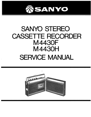 Portable Stereo Radio Cassette Recorder M-4430F; Sanyo Electric Co. (ID = 2990531) Radio