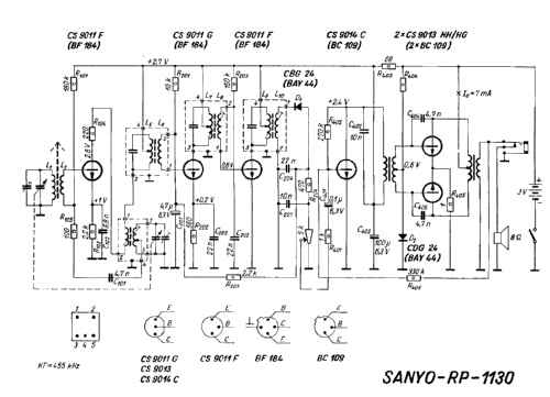 RP-1130; Sanyo Electric Co. (ID = 2685505) Radio