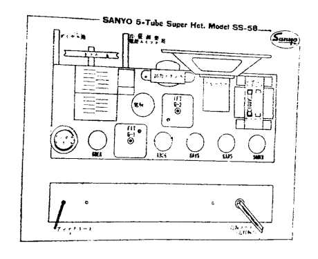 SS-58; Sanyo Electric Co. (ID = 3017478) Radio