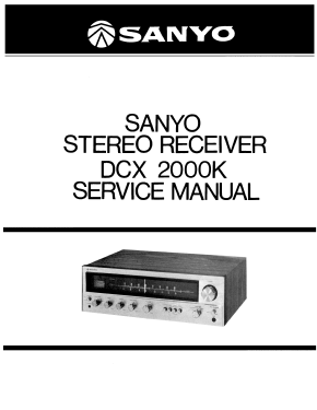 Stereo Receiver DCX-2000K; Sanyo Electric Co. (ID = 3003576) Radio