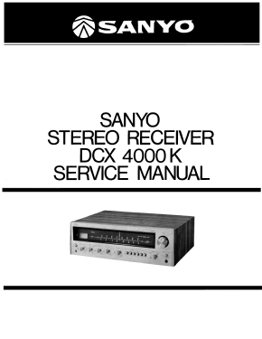 Stereo Receiver DCX-4000K; Sanyo Electric Co. (ID = 3008231) Radio