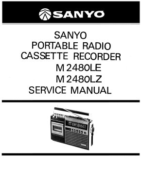 Stereocast Portable Radio Cassette Recorder M-2480LZ; Sanyo Electric Co. (ID = 2977499) Radio