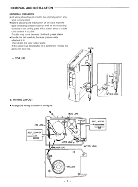 Talk-Book TRC-800C; Sanyo Electric Co. (ID = 3046508) R-Player