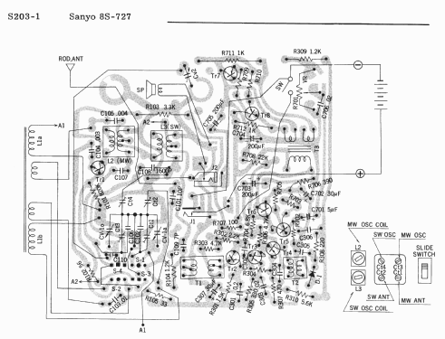 Transworld 8S-727; Sanyo Electric Co. (ID = 1714790) Radio