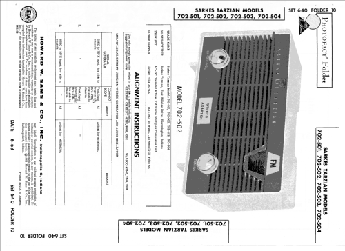 702-501 MPX-decoder & amp; Sarkes Tarzian (ID = 789801) mod-past25