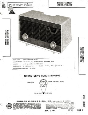 723-502 ; Sarkes Tarzian (ID = 2935858) Radio