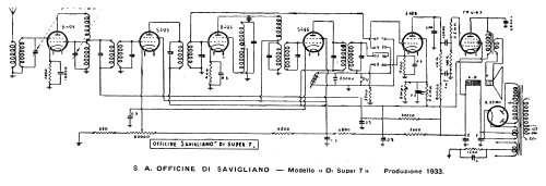 10 Ch= Di Super 7; Savigliano, Officine (ID = 2611224) Radio